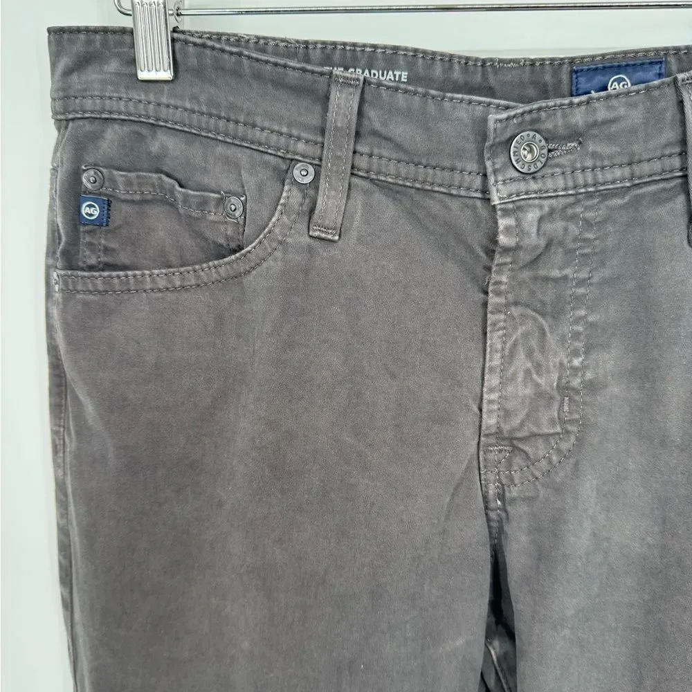 AG Adriano Goldschmied The Graduate Gray Tailored‎ Leg Jeans Men’s 30x32